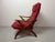 High-quality Mid-Century Dutch lounge chair attributed to Topform. Featuring a solid teak wood frame and newly upholstered...