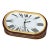 Cartier Paris Accordion Clock With Date and White Roman Numeral Dial Circa 1980 For Sale