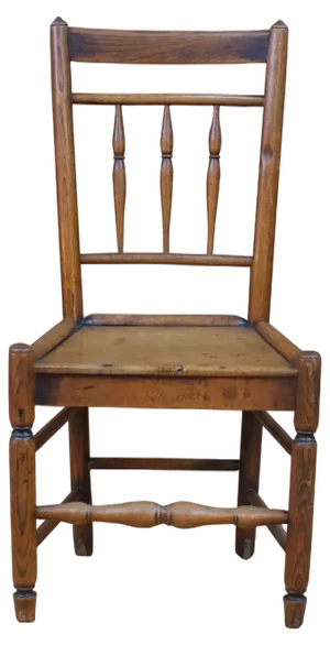 British Wooden Chair, 19th Century