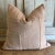 Wool Alpaca accent pillow from . A beautiful blush/elm bark / natural /rose / rust / brown pillow. Large wood yarns woven...