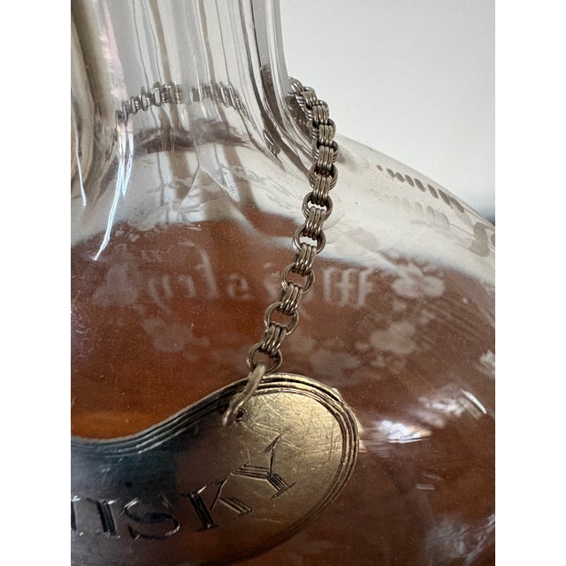 Sterling Silver "Whisky" Decanter Label, 19th Century