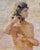 Niels Peter Nielsen- Nude Female Bather at the Beach-1930s Oil Painting For Sale In Los Angeles - Image 6 of 9