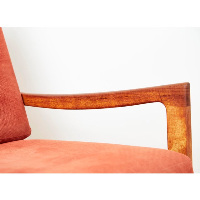 Wood Mid-Century Modernn Senator Easy Chair by Ole Wanscher for France Peter Jeppesen, 1970s For Sale - Image 7 of 14