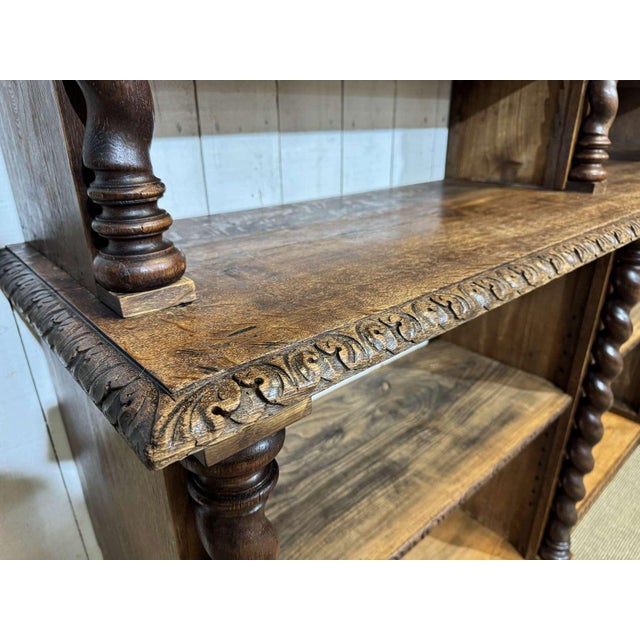 Early 20th Century Oak and Fir Wood-Paneled Bookcase For Sale - Image 11 of 18