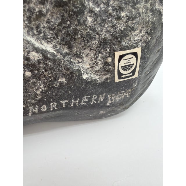 1980s Northern Beat Inuit Drummer. Hand Carved by Inuits of Greenland For Sale In New York - Image 6 of 9