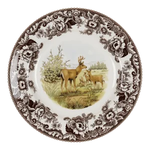 Spode Woodland American Wildlife Dinner Plate 10.5", Mule Deer