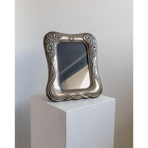Vintage Art Deco Silver Plated Picture Frame, 1970s For Sale - Image 9 of 11