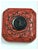 Ooak Cinnabar Box/ Antique Jet Cameo For Sale - Image 4 of 12