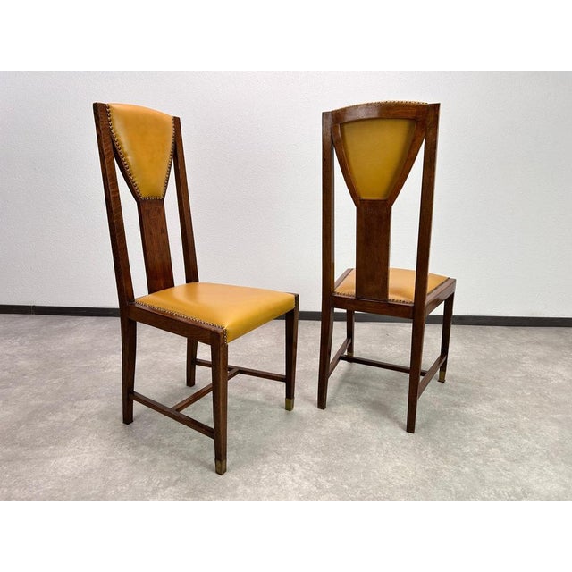 Antique Dining Room Chairs by Joseph María Olbrich, 1890s, Set of 10 For Sale - Image 4 of 17