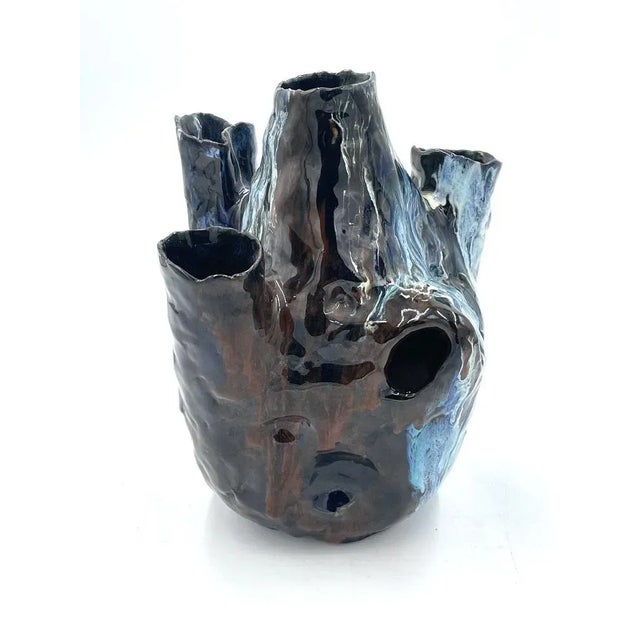 Glazed Ceramic Vase by Toni Furlan, 1954 For Sale - Image 4 of 13