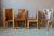 Rustic Solid Elm & Leather Chairs by Roland Haeusler, Set of 4 For Sale - Image 3 of 18