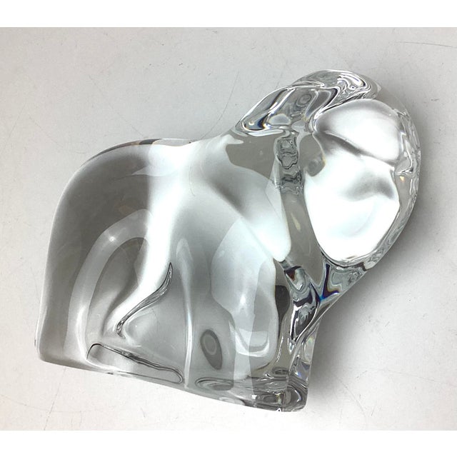 Crystal Glass Lion Statue Sculpture Signed Neil Cohen For Sale - Image 4 of 6