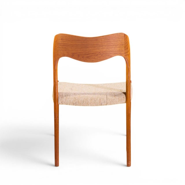 Brown Niels Moller Models 55 and 71 Mid Century Danish Teak Dining Chairs - Set of 12 For Sale - Image 8 of 11