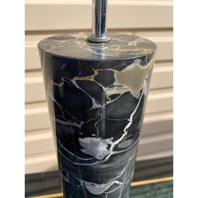 Robert Sonneman Robert Sonneman Cylindrical Marble Lamp For Sale - Image 4 of 15