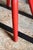 Handmade Red "Keyhole Chair" in the Style of William Fetner For Sale - Image 9 of 9