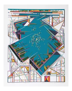 Risaburo Kimura, City 363, Serigraph