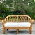 This vintage coastal bent rattan loveseat offers a perfect blend of charm and durability. With its gracefully curved frame...