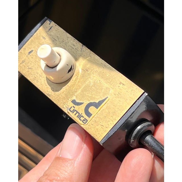 Metal A Mosaic Table Lamp By Bd Lumica, Signed, Circa 1970 For Sale - Image 7 of 12