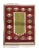 Green & Burgundy Vintage Tulu Rug For Sale