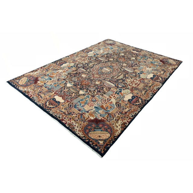 This magnificent hand-knotted Kashmar rug is a prime example of classic rug art at the highest level. with a size of 352 x...