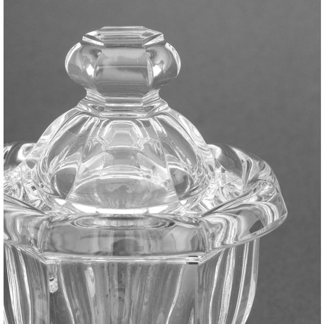 Late 20th Century Baccarat Crystal Covered Mustard Jars, Pair For Sale - Image 5 of 8