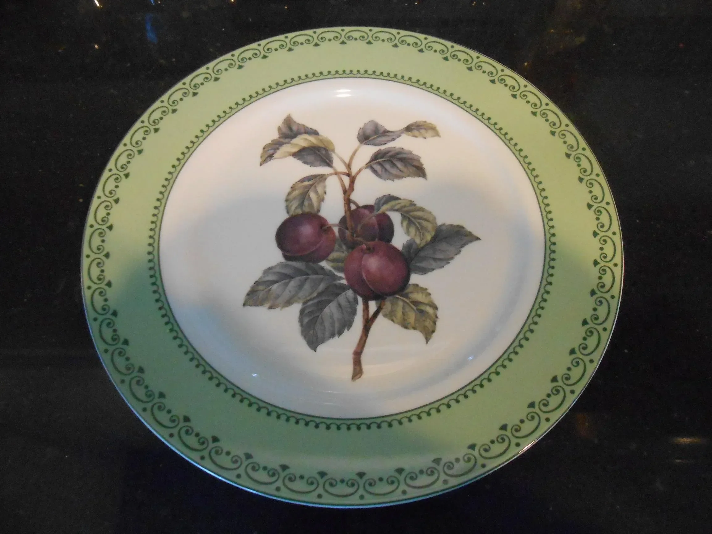 1990s Andrea for Sadek Winterthur Museum Plum Fruit Serving