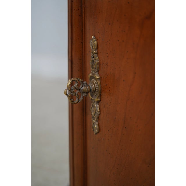 Pair Kindel Round Cherry Regency Lamp Table Stands For Sale - Image 10 of 12