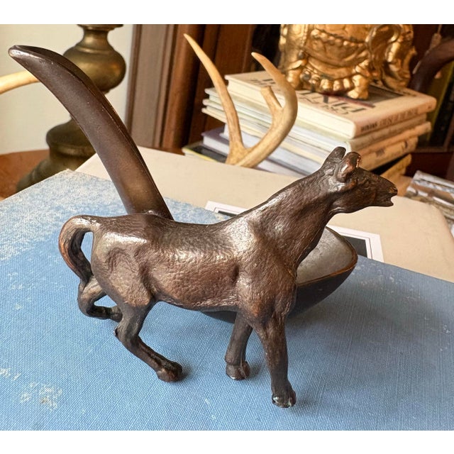 Vintage Equestrian Sculptural Pipe Holder / Pipe Rest for Any Horse Lover - Great Detail for Ralph Lauren Style Decor For Sale - Image 4 of 6
