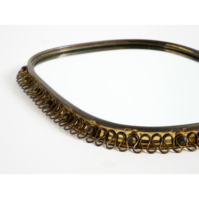 Mid-Century Modern Brass Wall Mirror by Josef Frank for Svenskt Tenn, Sweden, 1950s For Sale - Image 10 of 18