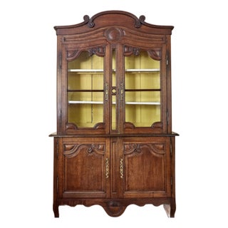 French Louis XV Provincial Oak Buffet À Deux Corps | Ca. 1750–1780 For Sale