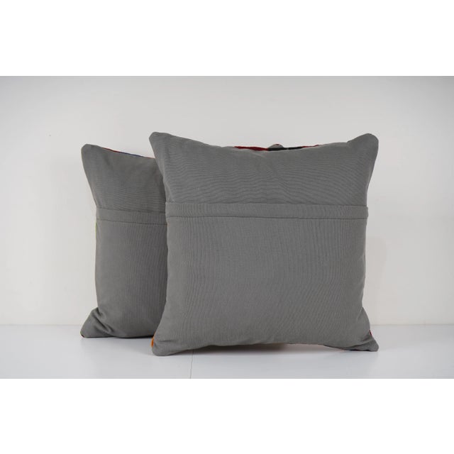 Striped Kilim Pillow - A Pair For Sale - Image 4 of 4