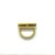 Modern Drexel Modern Satin Brass D Shape Cabinet Pull For Sale - Image 3 of 6