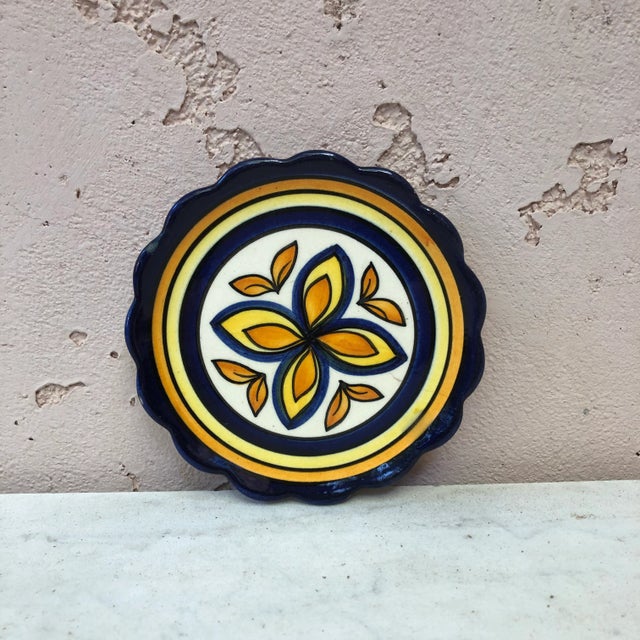 Henriot Quimper French Faience Butter Pat Henriot Quimper Circa 1930 For Sale - Image 4 of 4