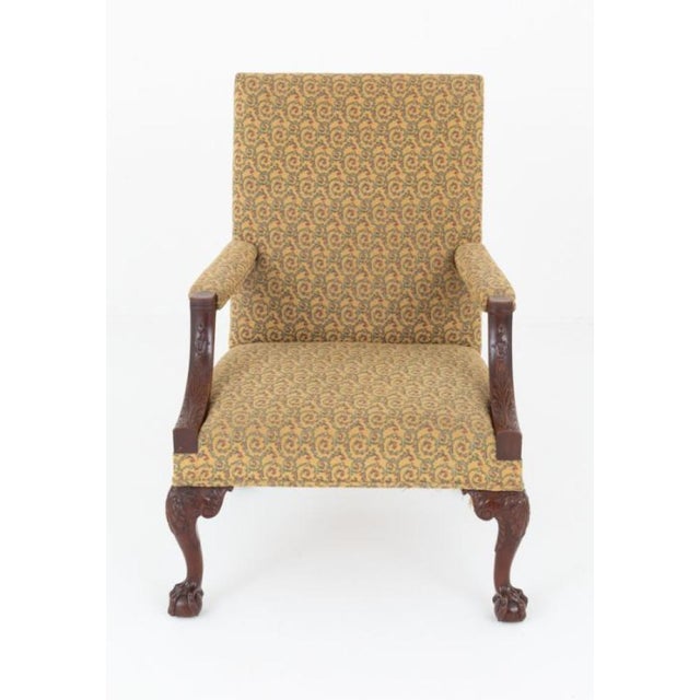 Georgian Revival Gainsborough Chair Armchair, 1890s For Sale - Image 4 of 6