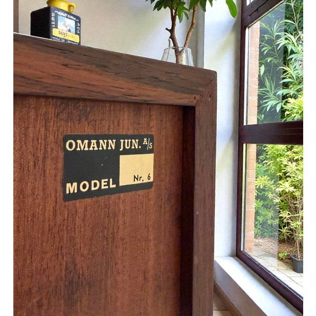 Brown Model No. 6 Bookcase from Omann Jun, Denmark, 1960s For Sale - Image 8 of 10