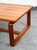 Wood Mid Century Danish Modern Coffee Table Solid Teak Kd Denmark Large Wide Planked For Sale - Image 7 of 12