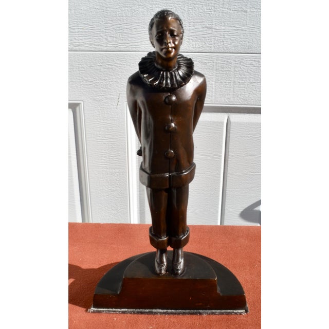 French Art Deco Style Bronze Bookends Flirt Lovers For Sale - Image 16 of 18