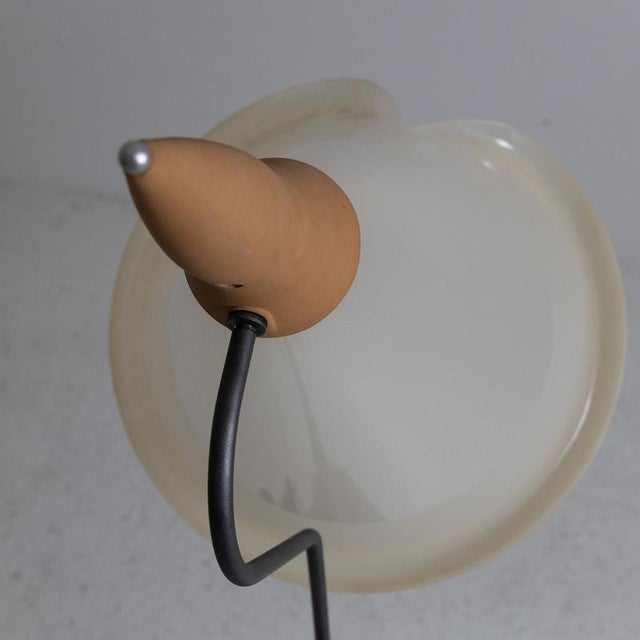 Metal Floor Lamp in Terracotta, Acrylic Glass, and Aluminum For Sale - Image 7 of 10