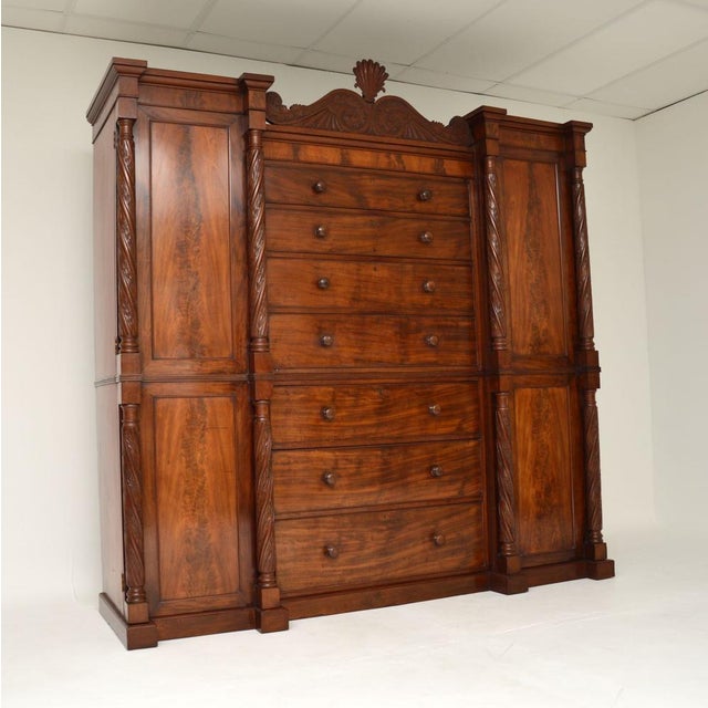 William IV Compact Wardrobe, 1830s For Sale - Image 4 of 16