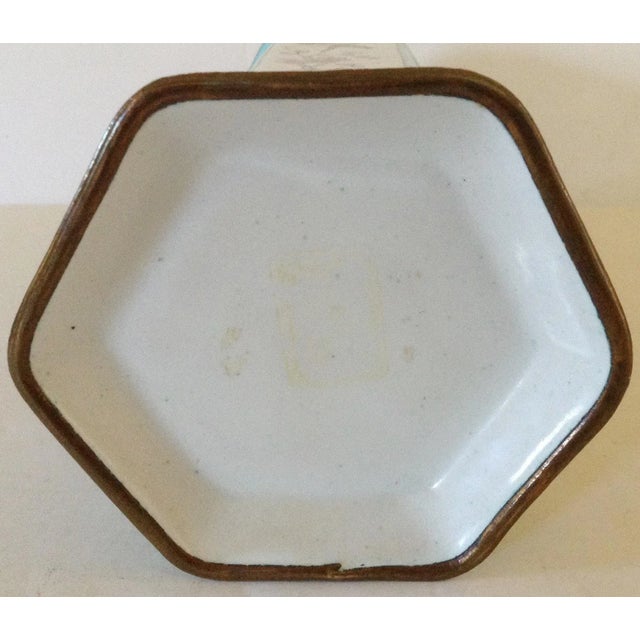 Asian Antique Vintage Chinese Enameled Vase For Sale - Image 3 of 4