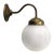 Metal French White Marble Opaline Glass Brass Sconces Wall Lamp For Sale - Image 7 of 7
