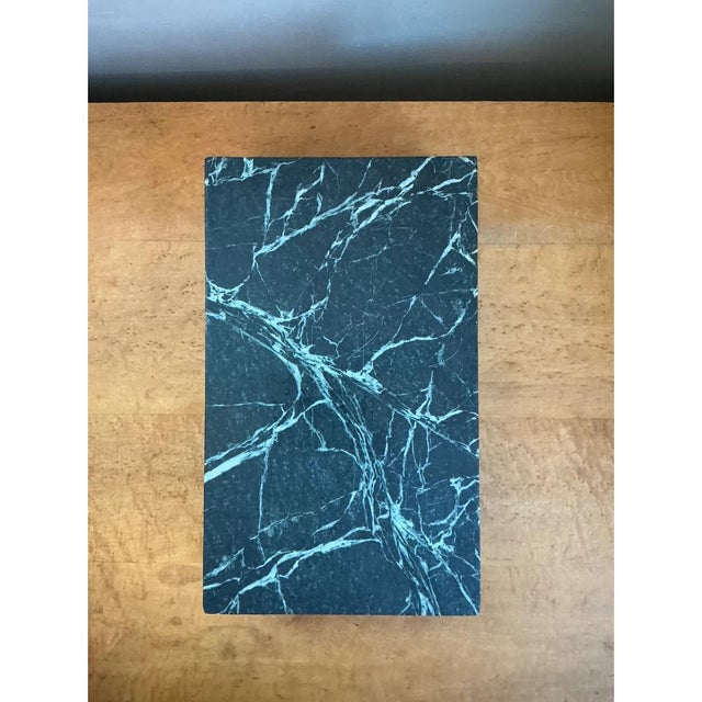 Vintage Green Marble Box For Sale - Image 11 of 13