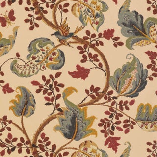 Schumacher Fox Hollow Wallpaper in Document Natural For Sale