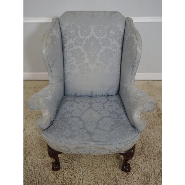 Age: Approx: 20 Years Old Details: Winterthur Collection Ball & Claw Feet Down Seat Cushions Fine Carved Details High...