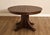 Antique Stickley Brothers 48" Round Oak Dining Table w/2 leaves For Sale - Image 15 of 18