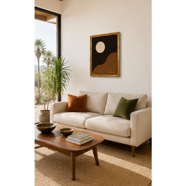 Moon Malt - Painting ,Bring warmth, movement, and understated sophistication into your home with the CHOCOLATE + CREAM...