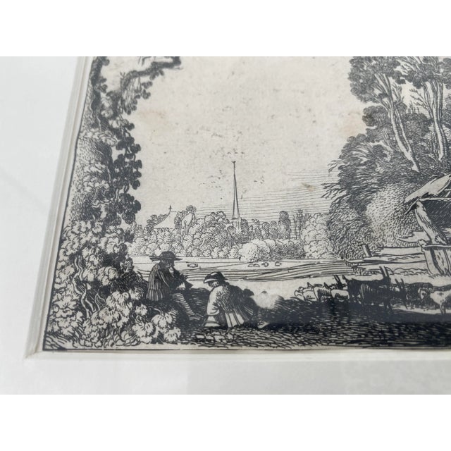 17th Century Jan Va De Velde, Genre Scene at the Harbor, Netherlands 1616, Paper, Framed For Sale - Image 5 of 7