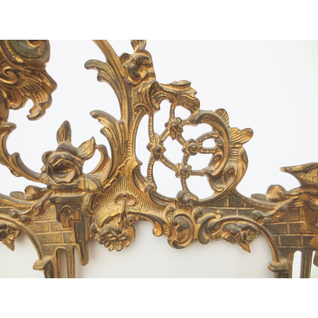 Gilt Brass Double Window Photo Frame Rococo For Sale - Image 9 of 9