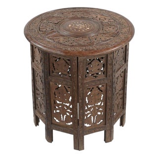 Vintage Moroccan Style Side Table For Sale