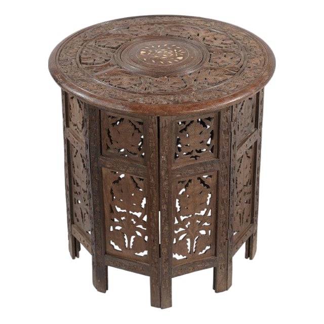 Vintage Moroccan Style Side Table For Sale